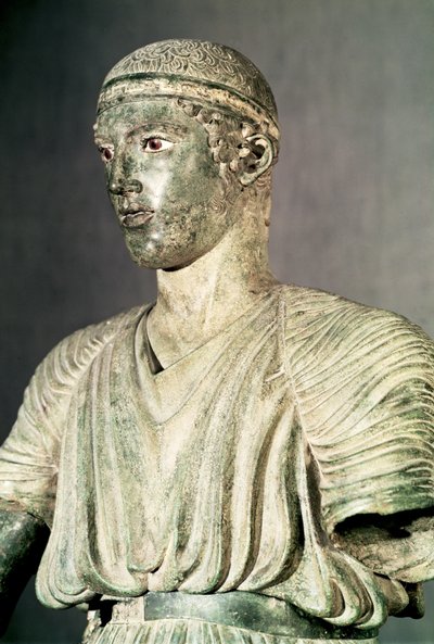 デルファイの戦車の詳細、紀元前470年頃のブロンズ像161526も参照 作： Greek