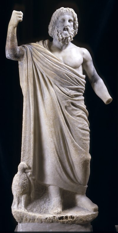 ゼウス像、おそらく小アジア 作： Greek