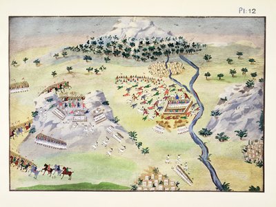 カルペニシとカリアコウダでのトルコ人とギリシャ人の間の戦い、プレート12、マクリヤンニス将軍によるギリシャ独立戦争の絵画史 作： Greek School