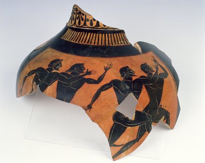 パナシナイコアンフォラの断片（セラミック） 作： Greek School