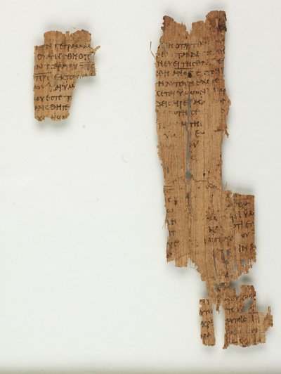 ジョンの福音書からのMS Gen 102613 Papyrus 22（パピルスのインク） 作： Greek School
