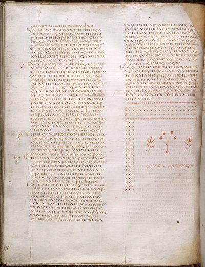 聖ルカの福音書、「Codex Alexandrinus」（ベラム）から 作： Greek School