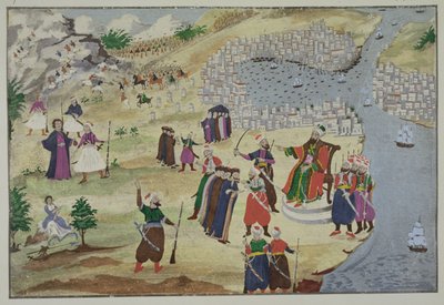 ギリシャ独立戦争の絵画史から予測されるコンスタンティノープル陥落 作： Greek School
