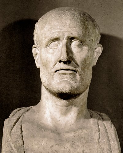 アルキビアードの胸像（紀元前450～404年）政治家、アテネの将軍 ローマ、ムセイ・カピトリーニ 作： Greek or Roman