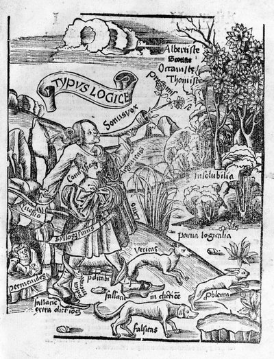 リベラルアーツ。論理学-グレゴール・ライシュ（1467-1525）の「マルガリータ哲学」にて。ベール 作： Gregor Reisch