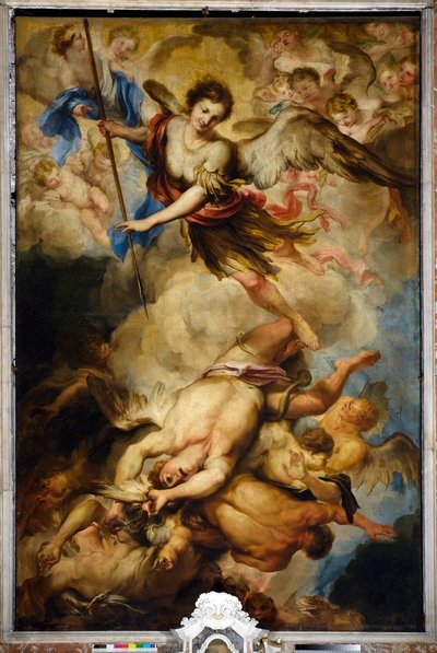 大天使聖ミカエル、反乱天使を倒す 1680年頃 作： Gregorio De Ferrari