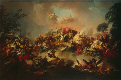 キャサリン2世の神格化、1767年。 作： Gregorio Guglielmi