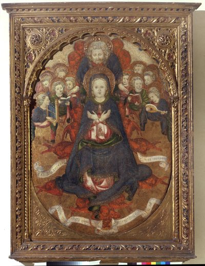 聖母被昇天、1450年頃（船上のテンペラ） 作： Gregorio Zavattari