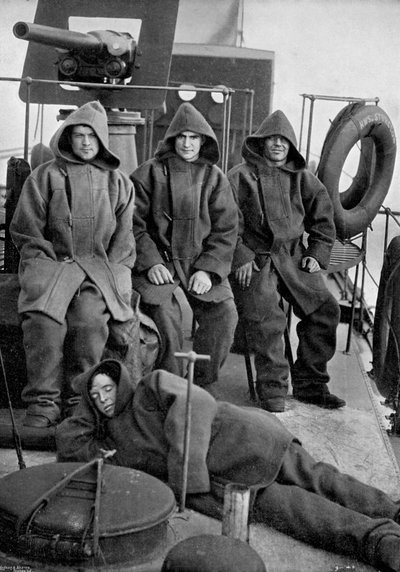 魚雷艇駆逐艦HMSスタージョンのブルージャック、1896年 作： Gregory and Co