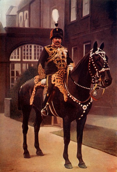 「第10騎兵隊の大佐。 H.R.H. プリンス オブ ウェールズ、1900 年。 作： Gregory and Co