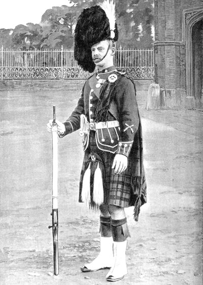 色の軍曹、クイーンズオウンキャメロンハイランダーズ、c1880 作： Gregory and Co