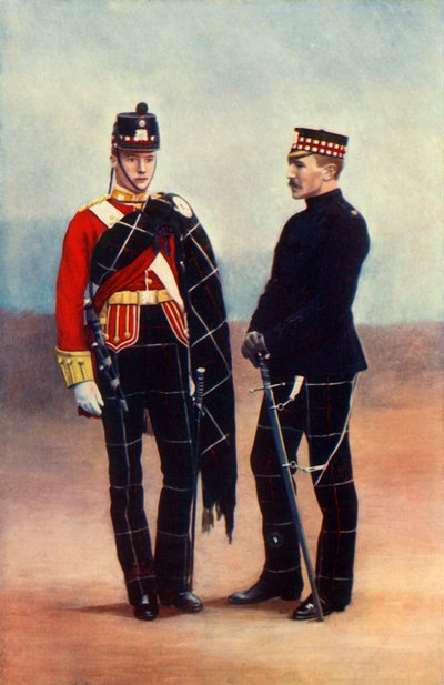 「ハイランド軽歩兵の将校」、1901年。 作： Gregory and Co