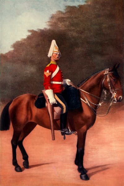 「イニスキリング竜騎兵隊の軍曹」、1900 年。 作： Gregory and Co