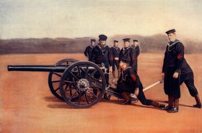 「海軍野砲の目撃」、1900年。 作： Gregory and Co