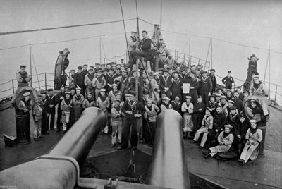 ファーストクラスの戦艦HMS Sans Pareil、1896の会社の一部 作： Gregory and Co