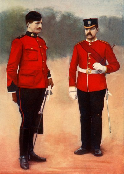 「ウェスト・サリーの副官とイースト・サリーの曹長」、1901年。 作： Gregory and Co
