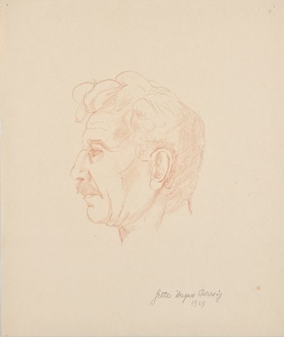 フランツ・バーヴィヒ長老の肖像 作： Grete Wagner Barwig