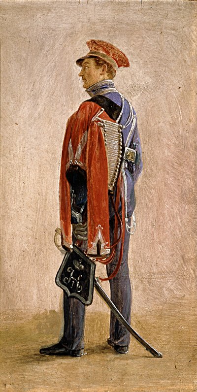 1832年、ナッソーの王子、フッサール連隊のウィザー、クニツキー首相の肖像 作： Grigori Grigorevich Chernetsov