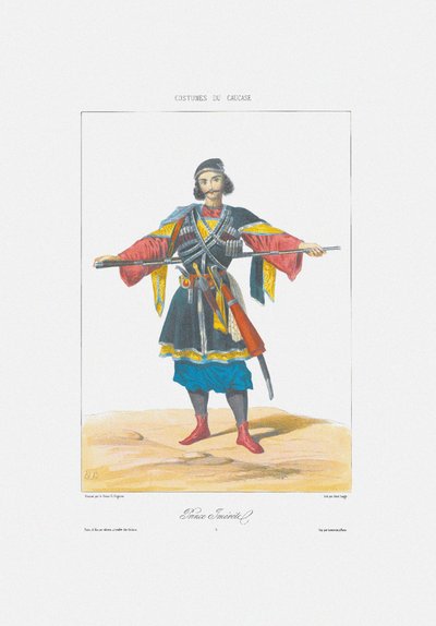 イメレティの王子提供元：コーカサスの風景、風景、死者、衣装、1840年 作： Grigori Grigorevich Gagarin