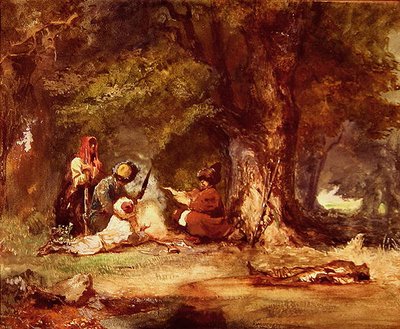 1817-64年のコーカサス戦争のロシア兵（水彩・紙） 作： Grigori Grigorevich Gagarin