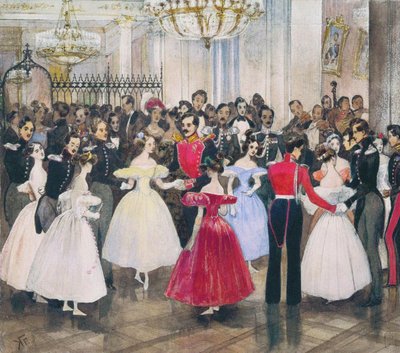マリアバリャチンスカヤ王女の家のボール、1830年代 作： Grigori Grigorevich Gagarin
