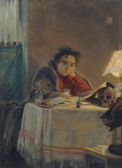 女子学生、1904 作： Grigori Grigoryevich Myasoedov
