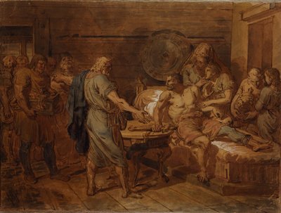 王子ドミトリー・ポジャルスキーへのクズマ・ミーニンの訴え、1800年代 作： Grigori Ivanovich Ugryumov