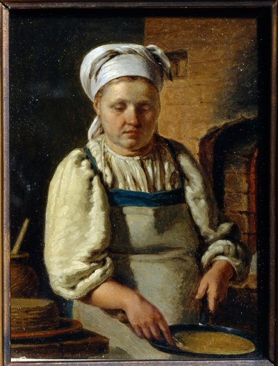 クック - Peinture Grigori Karpovich Mikhaylov (1814-1867) - 1835 - キャンバスに油彩 - 21x15,8 - State Open Air Museum of History and Architecture Novgorodian Kremlin、ノヴゴロド 作： Grigori Karpovich Mikhaylov
