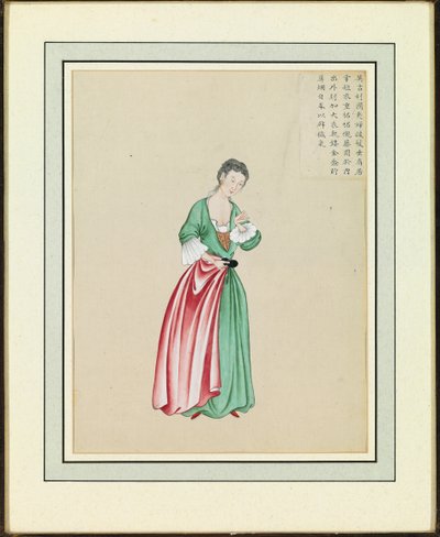 外国人の肖像、1765年頃 作： Guanpeng Ding