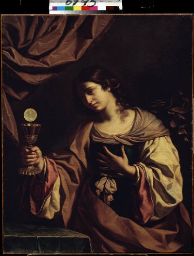 ""Allegorie de la Foi" (信仰の寓意) ジョヴァンニ・フランチェスコ・バルビエリ・ディット・イル・グエルチーノ (ル・ゲルチン) (1591-1666) による絵画 作： Guercino