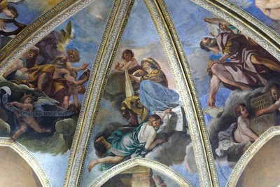 預言者ハガイまたはアッゲウスを描いたフレスコ画 作： Guercino (1591-1666)