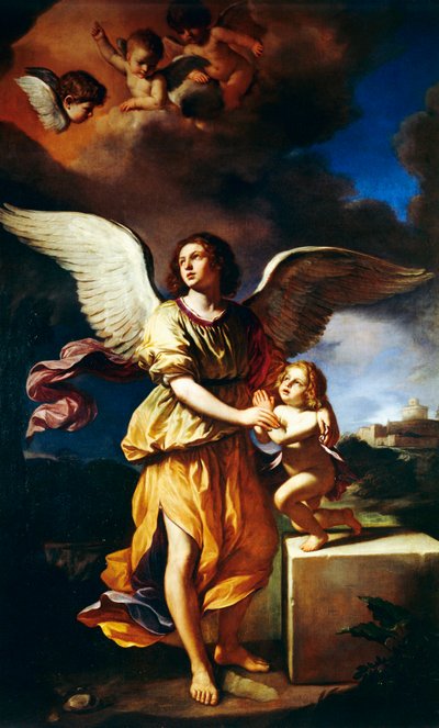 守護天使 作： Guercino