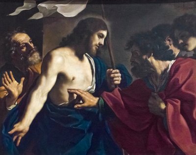 聖トマスの不信感 作： Guercino (1591 1666)