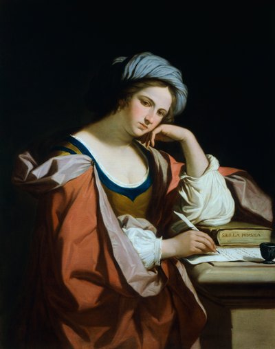 フェリーチェ・ジャーニ（1758-1823）作「ペルシャのシビル」 油彩・キャンバス 作： Guercino