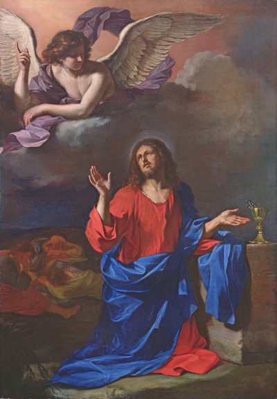 庭園の苦悩（油彩・キャンバス） 作： Guercino (1591 1666)