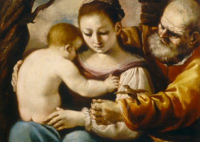 ホーリーファミリー 作： Guercino