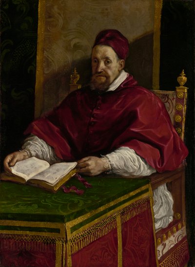 教皇グレゴリウス15世、c.1622-23（キャンバスに油彩） 作： Guercino