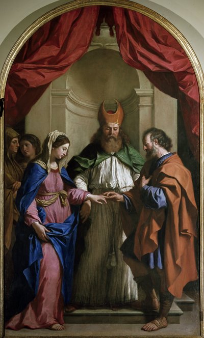 聖母の結婚」（油彩・キャンバス 作： Guercino