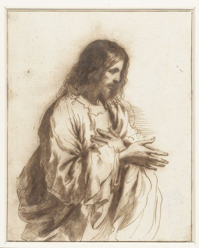 クリスタス 作： Guercino (attributed to)