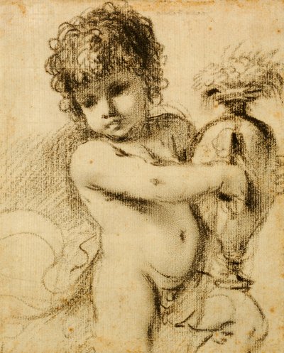 花瓶のプット 作： Guercino