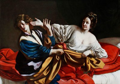 ジョセフとポティファルの妻、1631年 作： Guercino