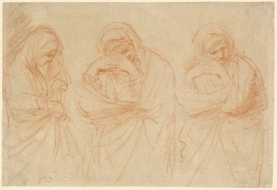 マドンナ・モーニング：キリストの埋葬のための研究 作： Guercino