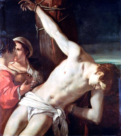 聖セバスチャン、c1611-1666 作： Guercino