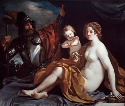 金星、火星、愛 作： Guercino