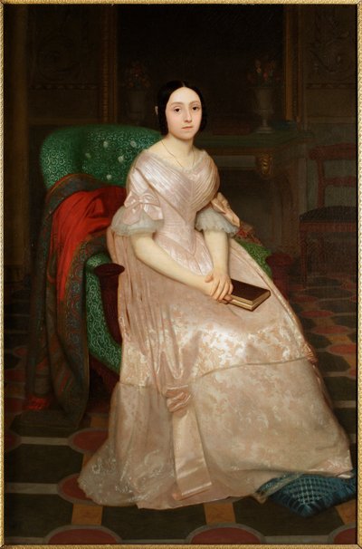 ジュゼッペ・フラシェリ（1809-1886）による創世記の高貴なマーキス・エミリア・ネグローネ・センチュリオーネの肖像画 作： Guglielmo Castoldi