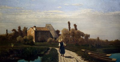 田園風景、5月の朝 作： Guglielmo Ciardi