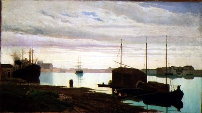 ヴェネツィア、ジュデッカ運河 作： Guglielmo Ciardi
