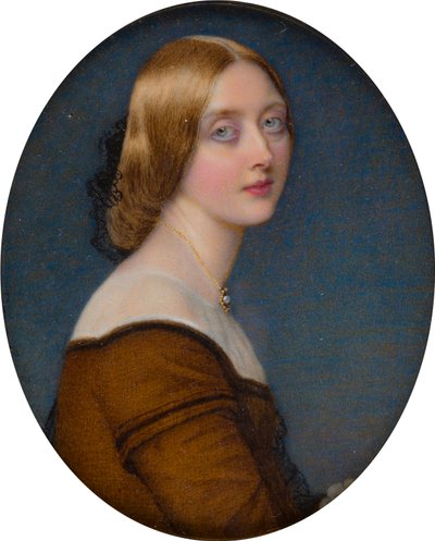 未知の女性の肖像、1840〜73年頃（キャンバスに油彩） 作： Guglielmo Faija