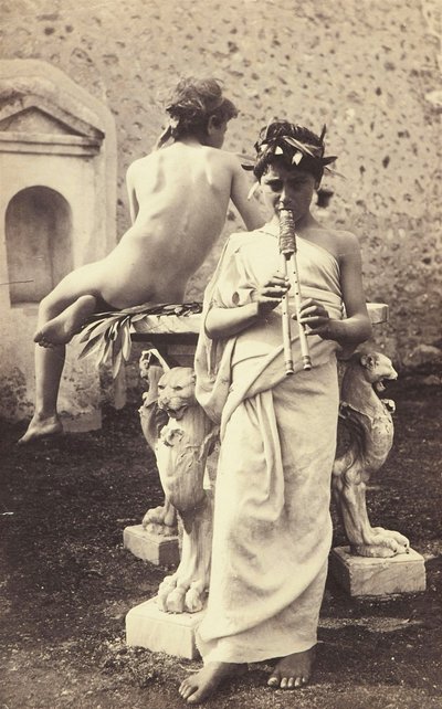二人の少年の研究C.1898 作： Guglielmo Plüschow