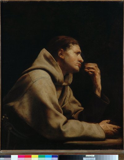 フランシスカン（油彩・キャンバス 作： Guido Cagnacci